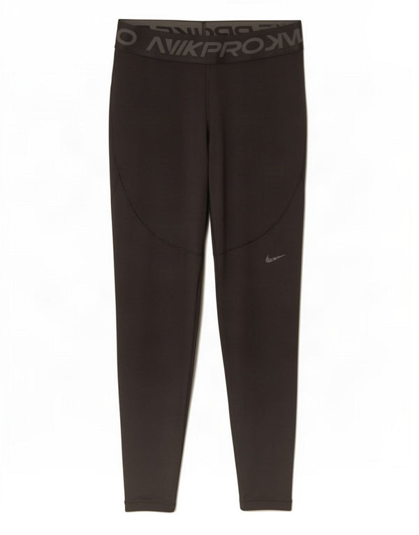 Leggings grafici Nike Therma-Fit da donna UK 12 poliestere nero medio