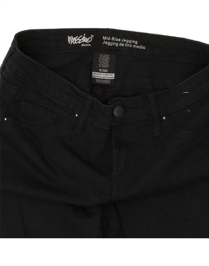MOSSIMO Womens Mid Rise Jegging Jeans US 6 Medium W28 L28 Black Cotton Vintage Mossimo and Second-Hand Mossimo from Messina Hembry 