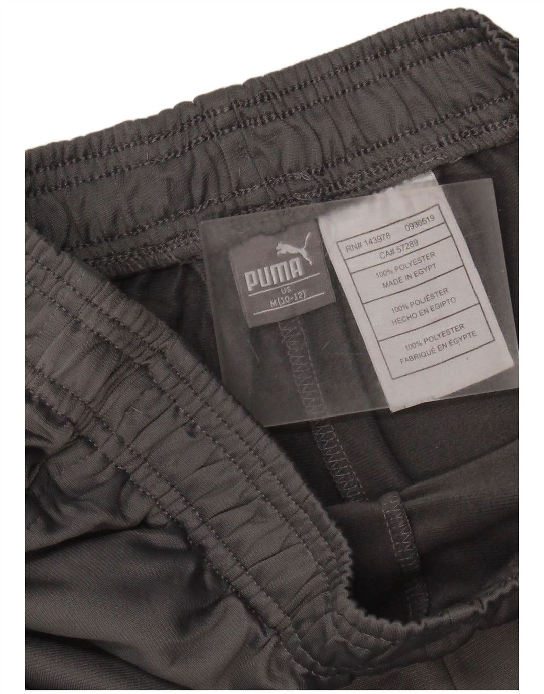 Puma Boys Tracksuit Trousers Joggers 10-11 Years Medium Grey Polyester