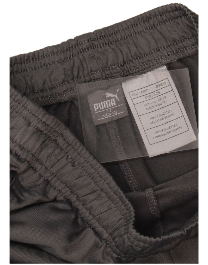 Puma Boys Tracksuit Trousers Joggers 10-11 Years Medium Grey Polyester