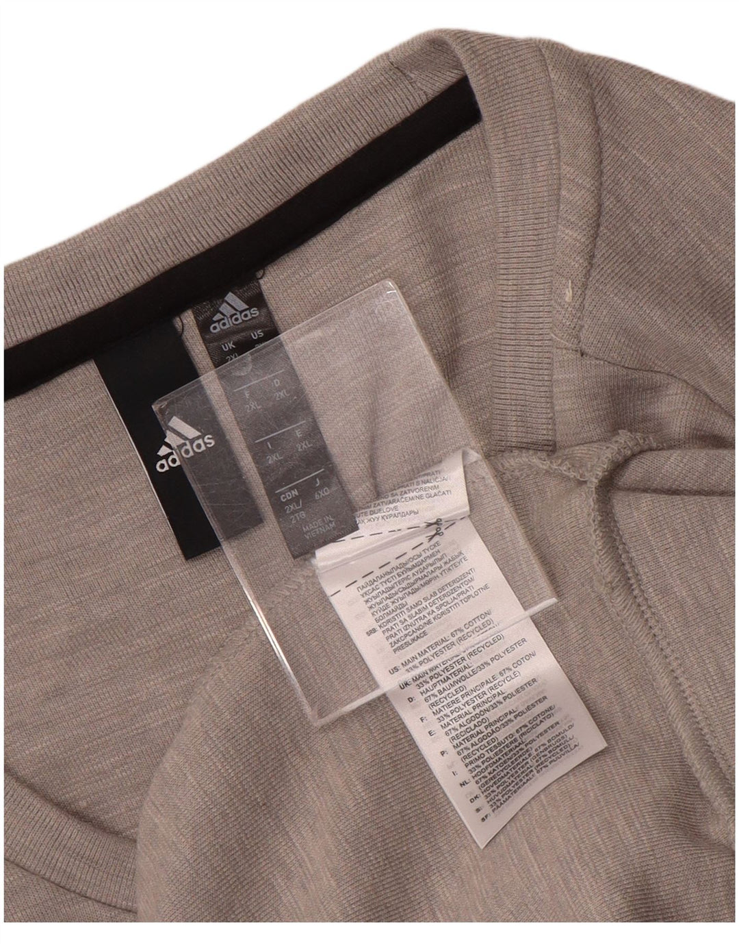 Felpa Adidas Uomo Maglione 2XL Grigia