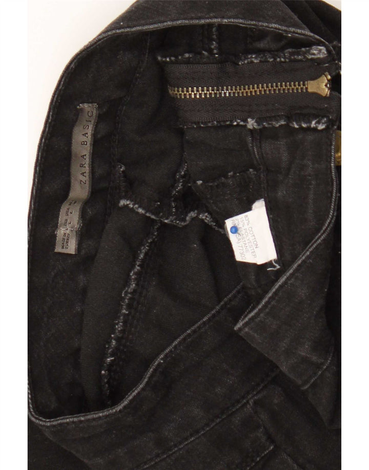 Jeans Jeggings Donna Zara Grandi W30 L29 Cotone Nero