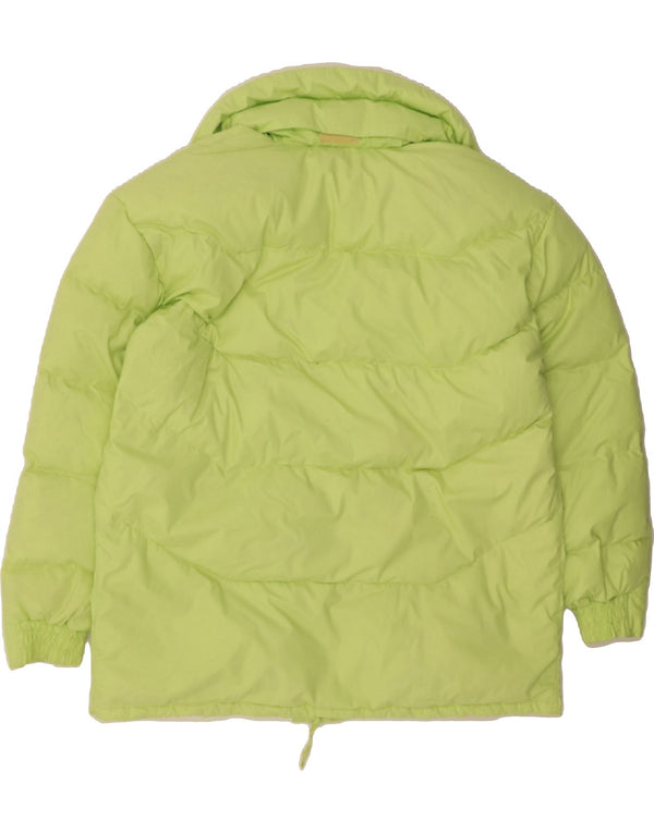ELHO Womens Oversized Hooded Padded Jacket IT 46 Large Green Polyester