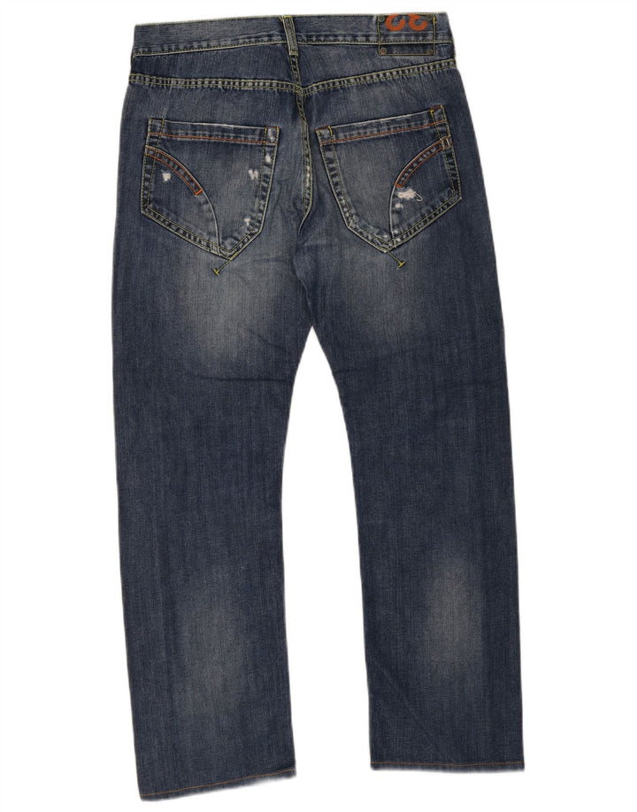 Dondup Mens Standard Straight Jeans W32 L28 Navy Blue