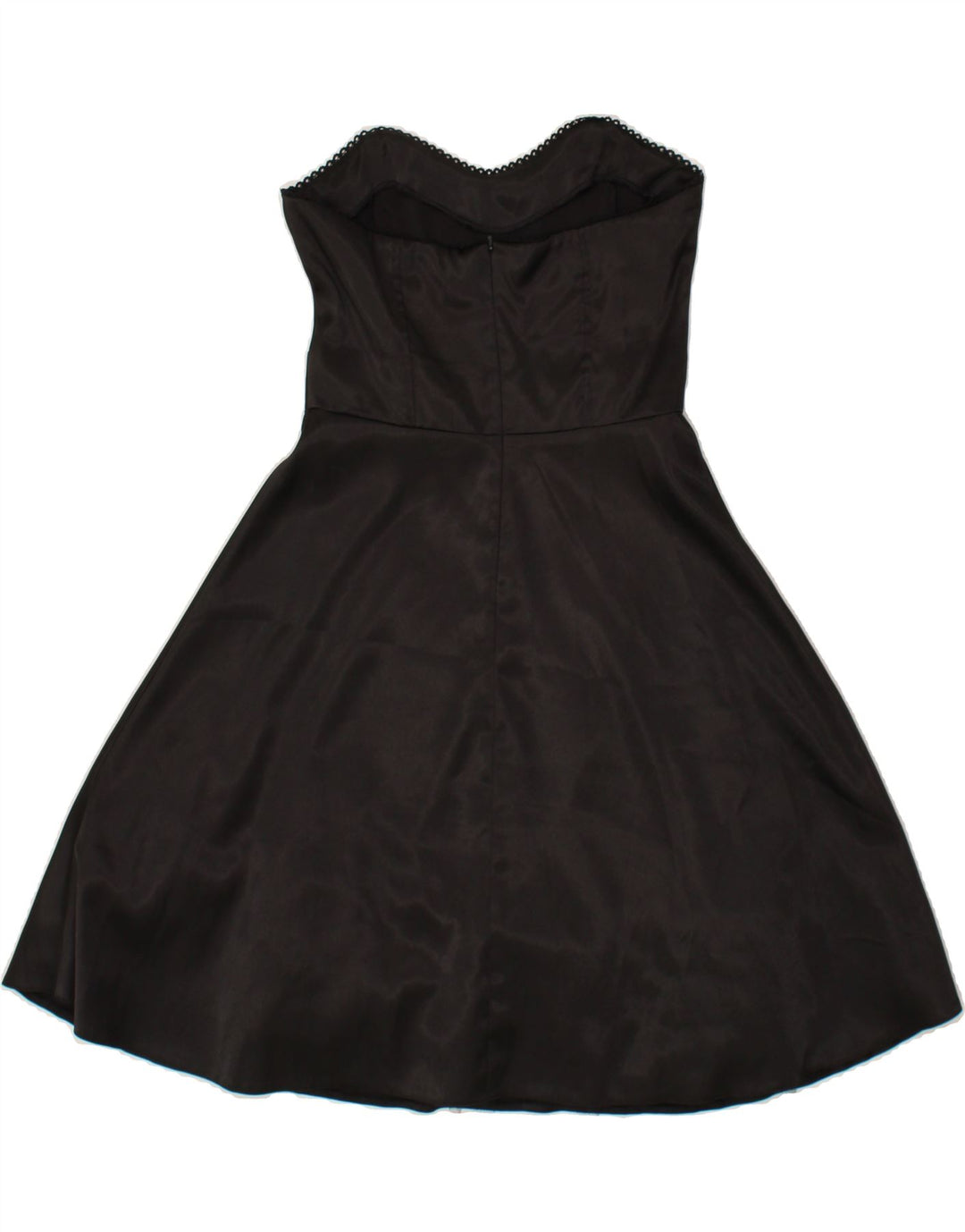BAY Womens Strapless Dress UK 12 Medium Black Polyester Vintage Bay and Second-Hand Bay from Messina Hembry 