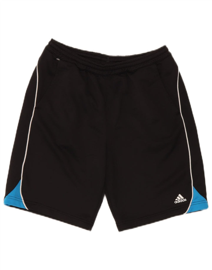 Adidas Boys Sport Shorts 15-16 Years Black Colourblock Polyester