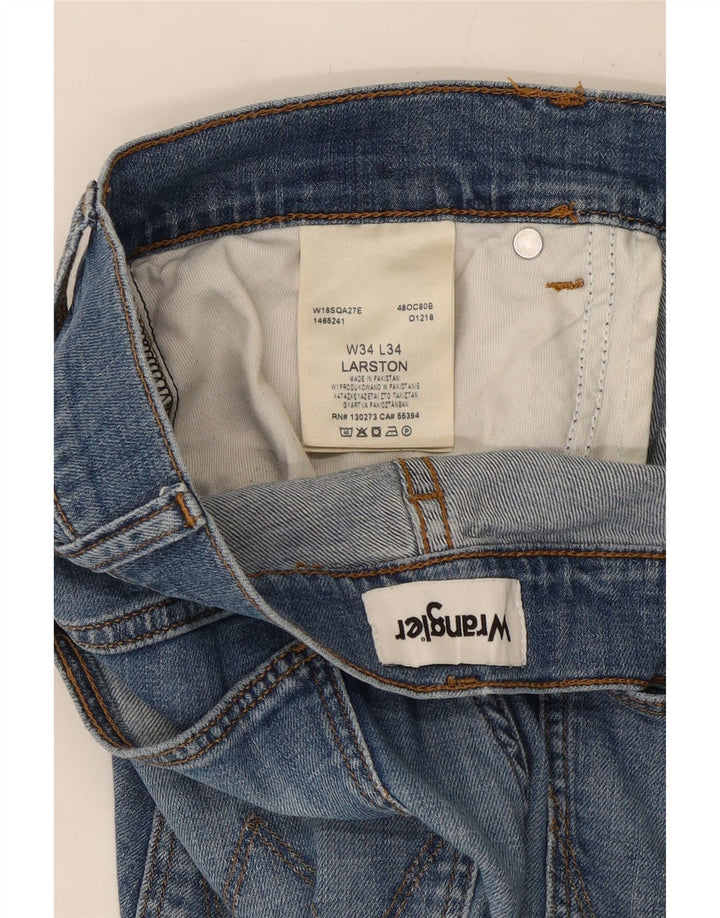 Wrangler Mens Larston Denim Shorts W34 Large  Blue Cotton