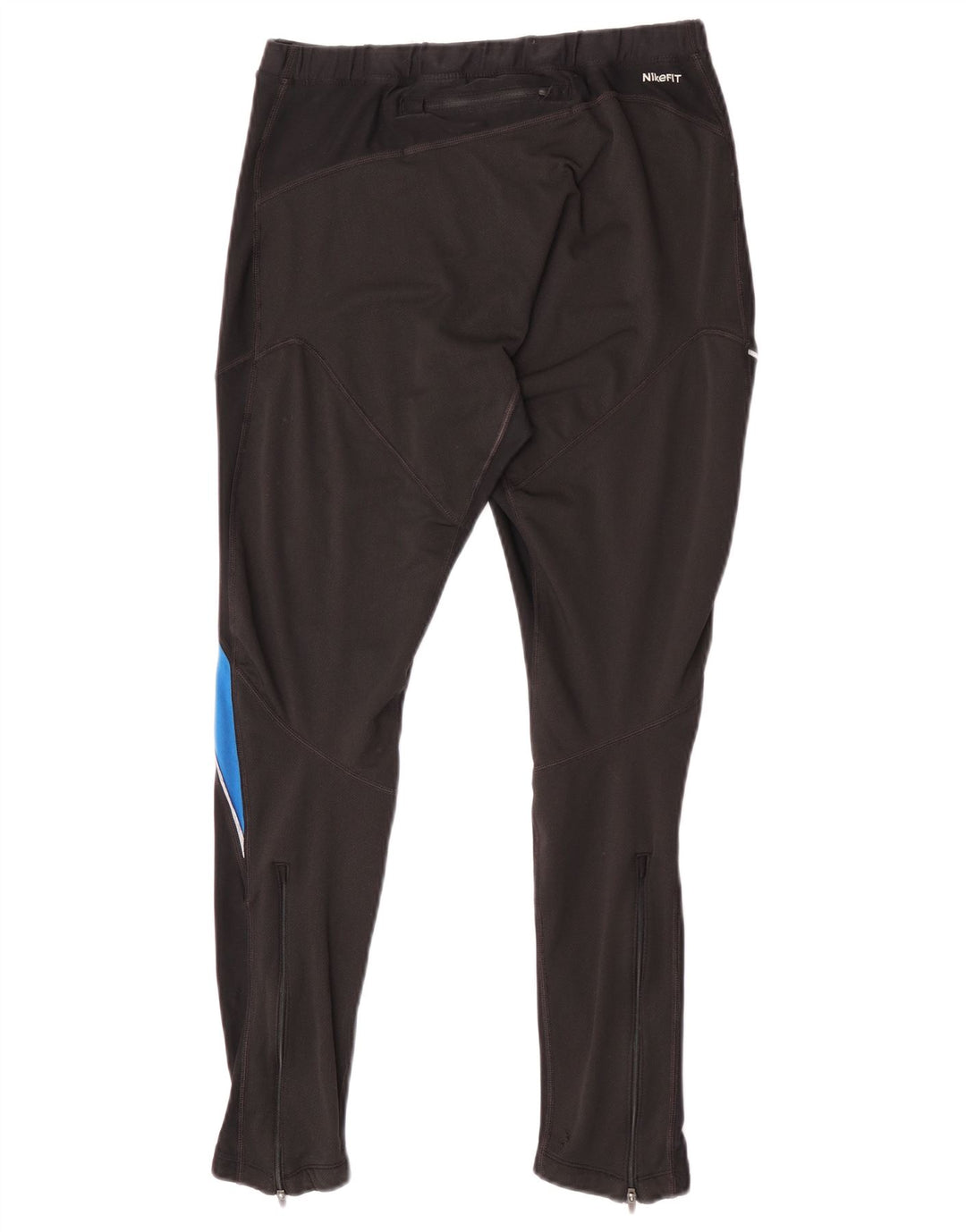 Nike Womens Dri Fit Leggings UK 18 XL Black Colourblock Polyester