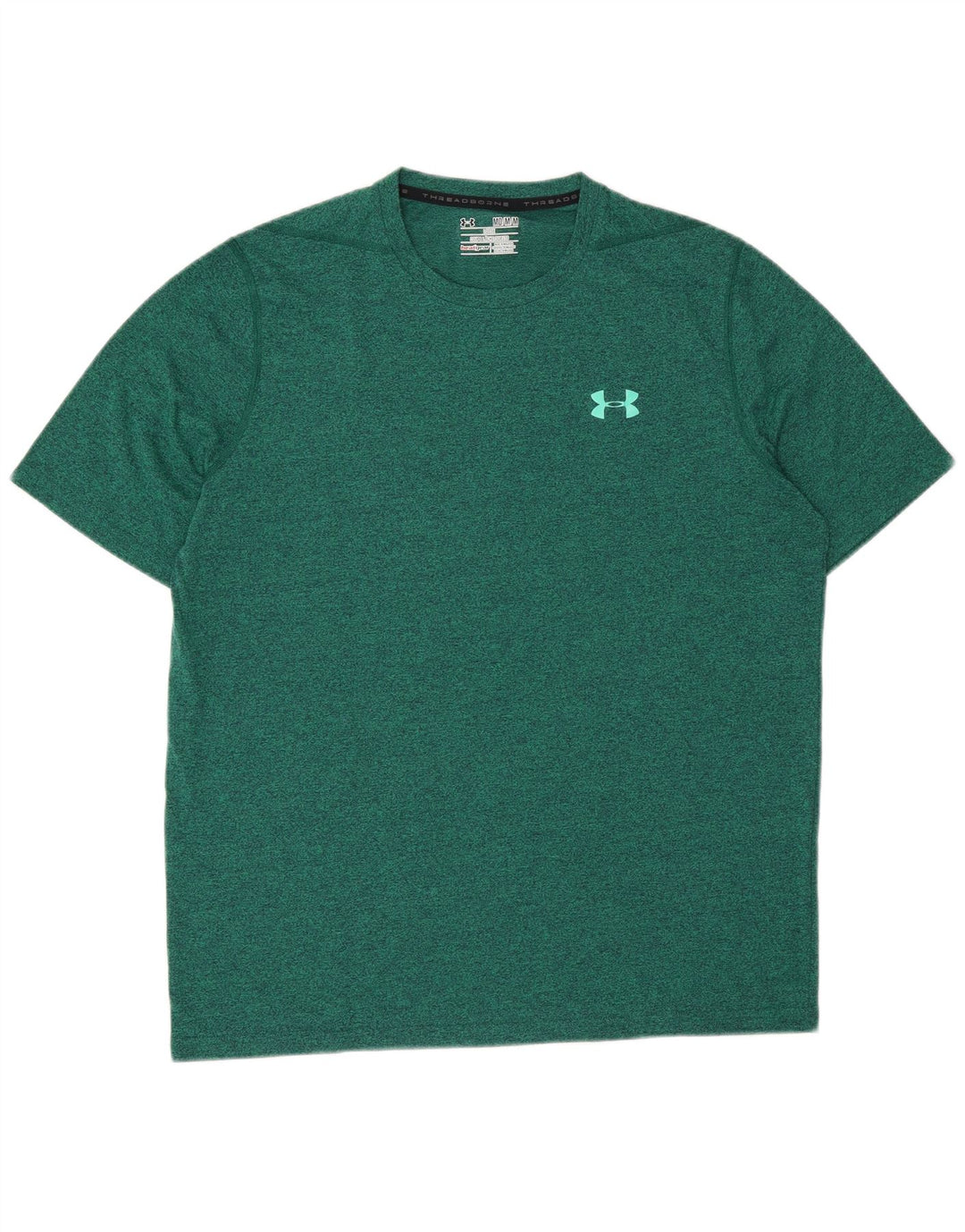 Under Armour Mens loose T-Shirt Top Medium Green Flecked