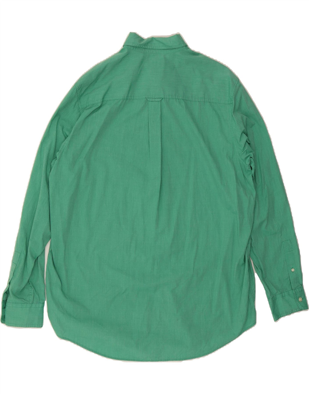 CHAPS Mens Easy Care Shirt XL Green Cotton Vintage Chaps and Second-Hand Chaps from Messina Hembry 