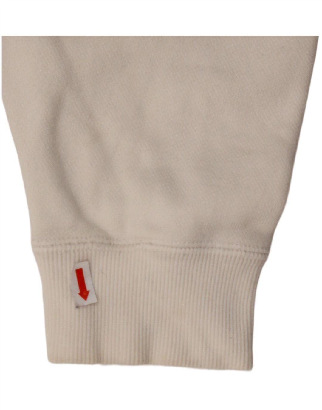 Suéter feminino PUMA com capuz e zíper oversized UK 10 pequeno algodão branco