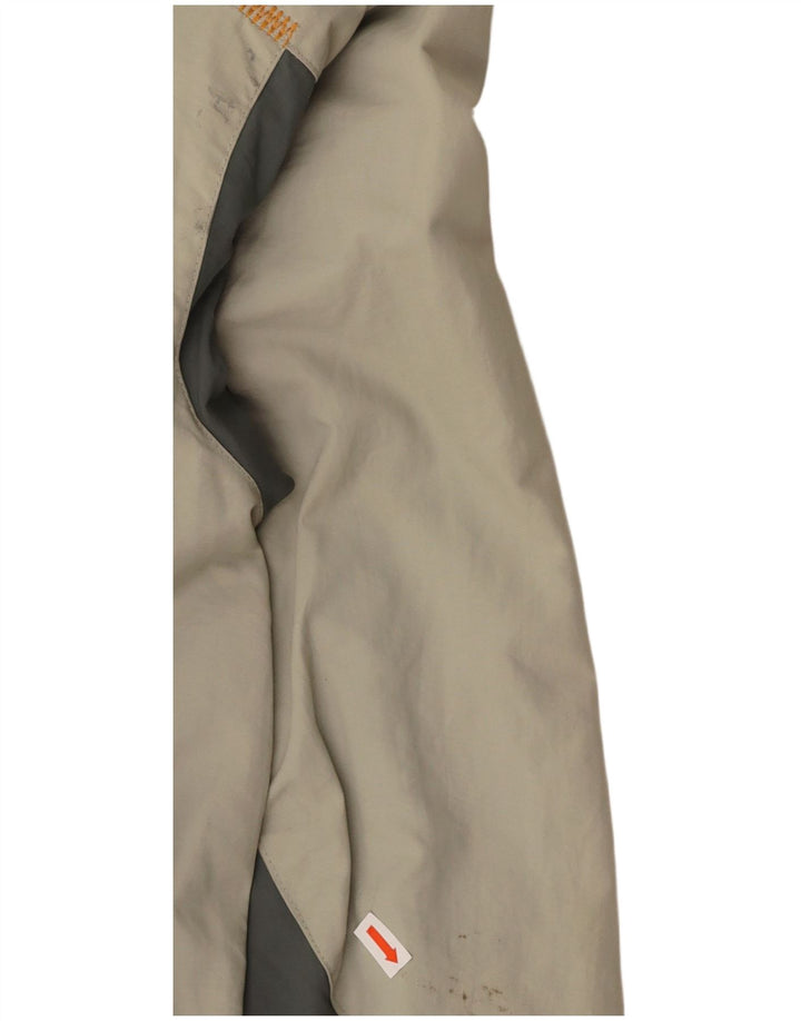 TIMBERLAND Mens Rain Jacket UK 44 2XL Beige Colourblock Nylon