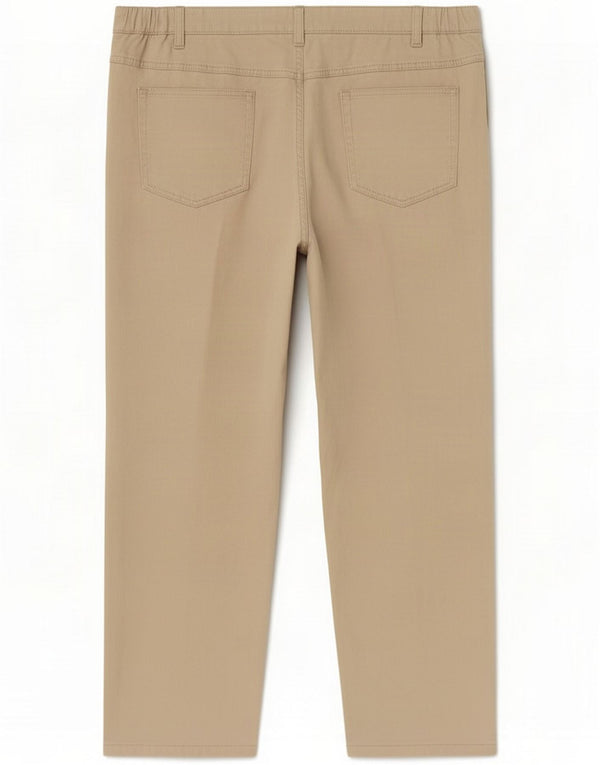Pantaloni casual a gamba larga da donna Marks & Spencer UK 22 3XL W42 L30 Beige