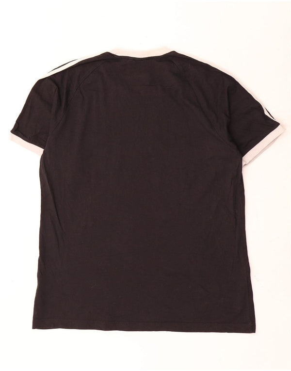 Adidas Herre T-Shirt Top XL Sort Bomuld