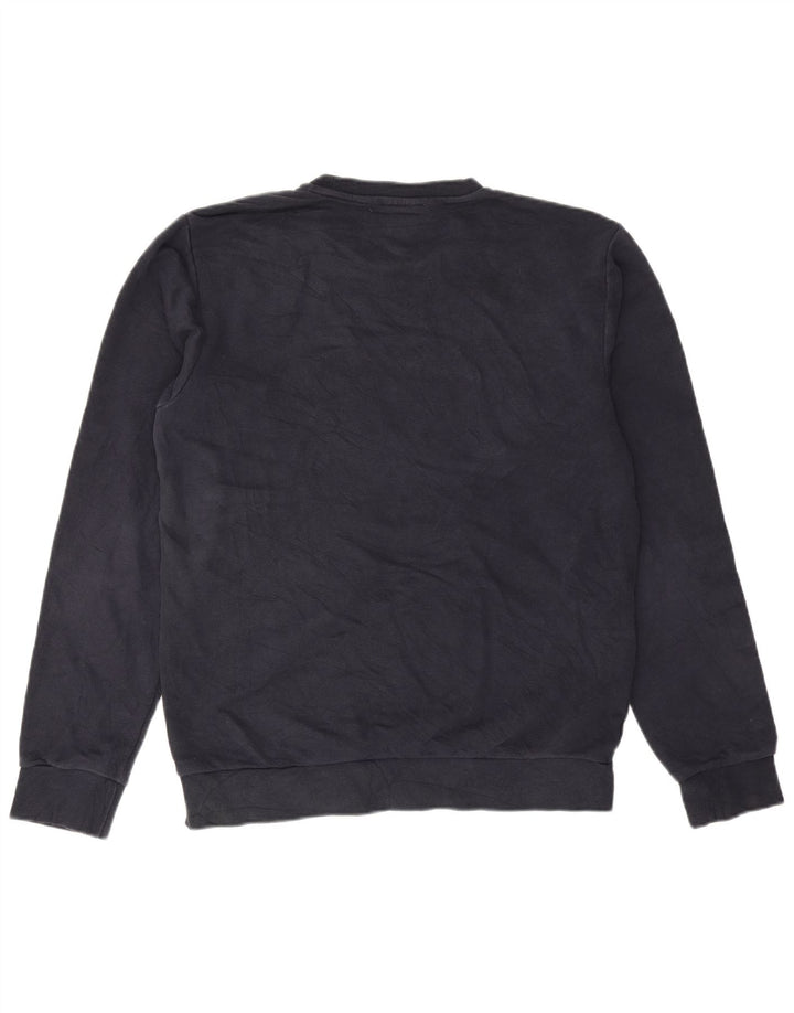 Felpa da uomo Adidas maglione medio blu navy in cotone