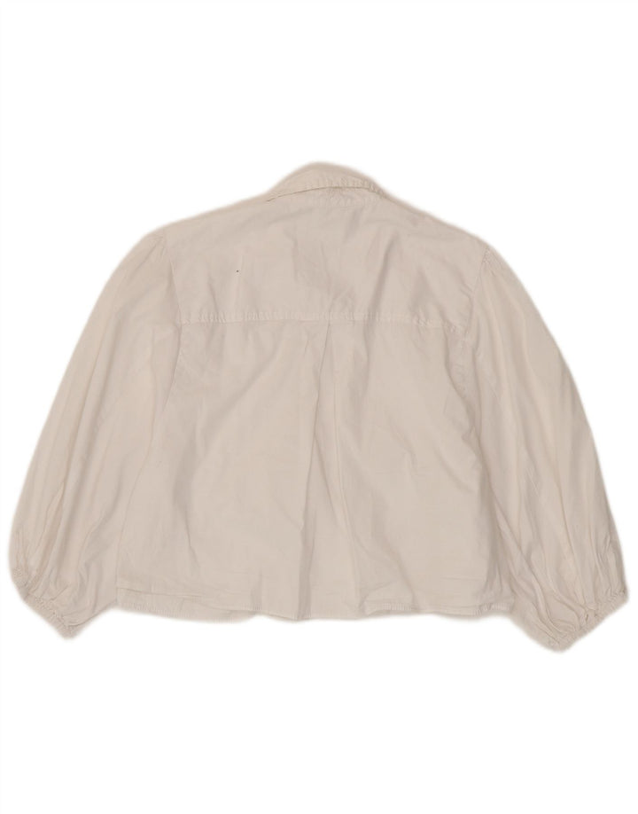 Zara Womens Shirt Blouse UK 18 XL White
