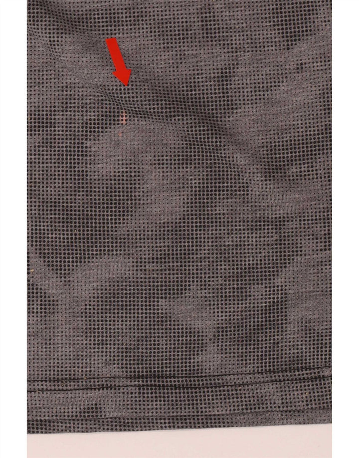 Adidas Mens Climalite T-Shirt Top Small Grey Camouflage Polyester