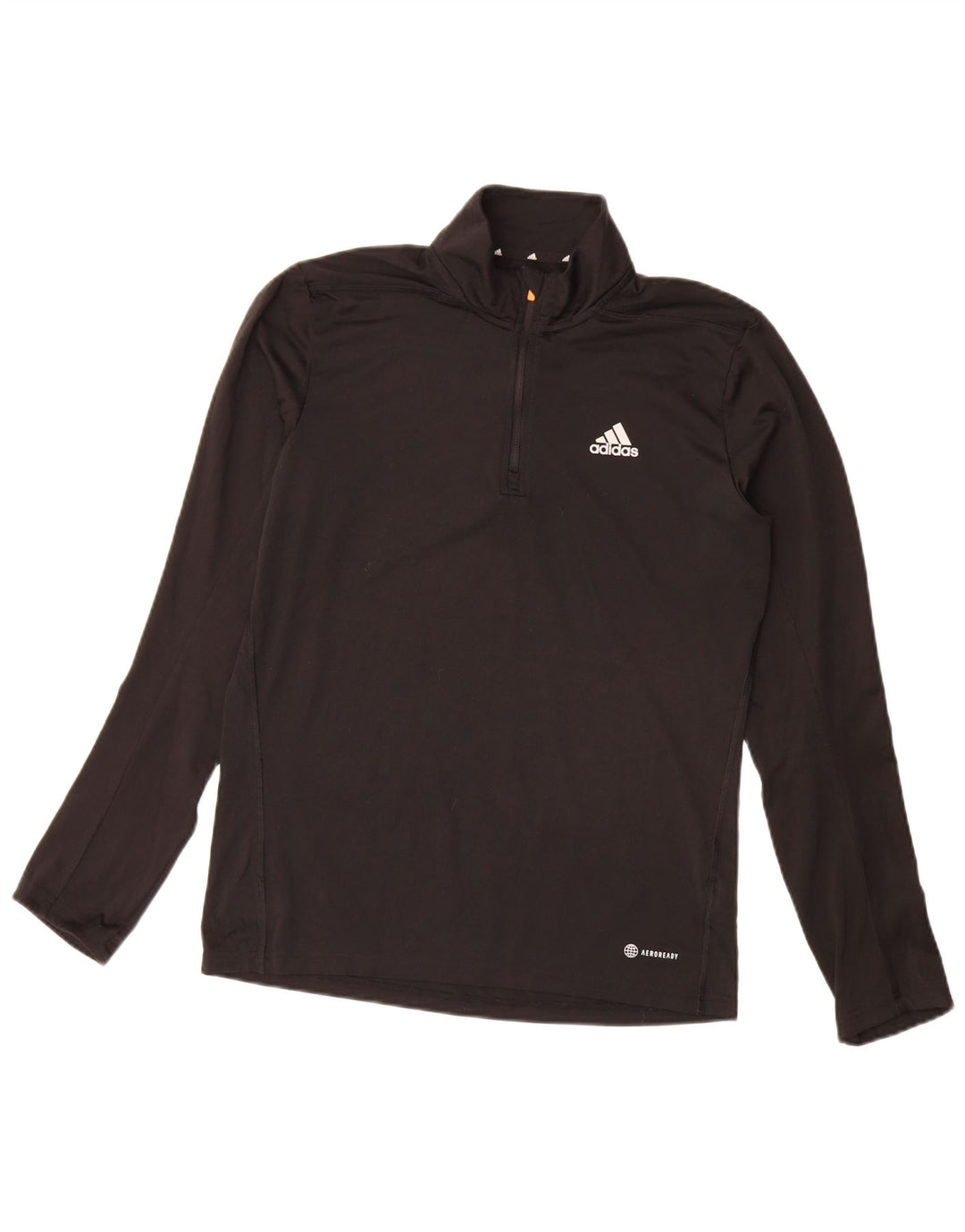 Adidas Męskie Aeroready Zip Neck Sweter Dresowy Top Mały Czarny Poliester