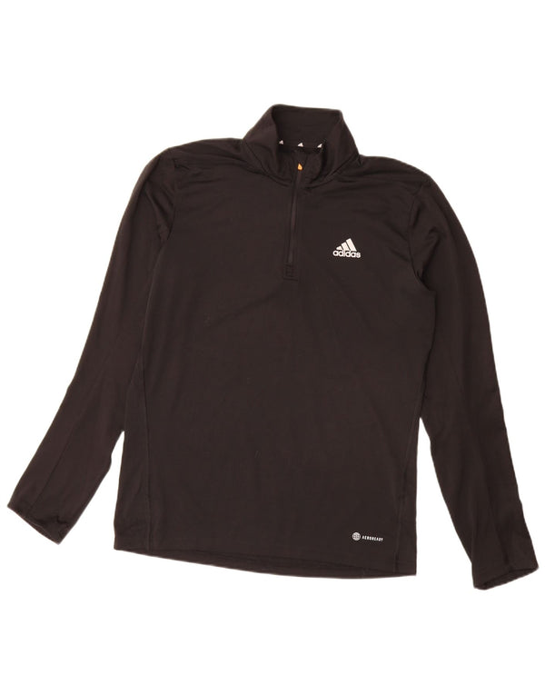 Adidas Uomo Aeroready Zip Neck Pullover Tuta Top Small Poliestere Nero