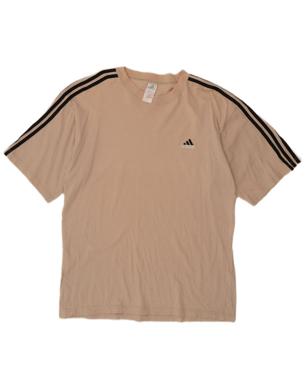 T-shirt da uomo Adidas Top UK 42/44 grande in cotone beige