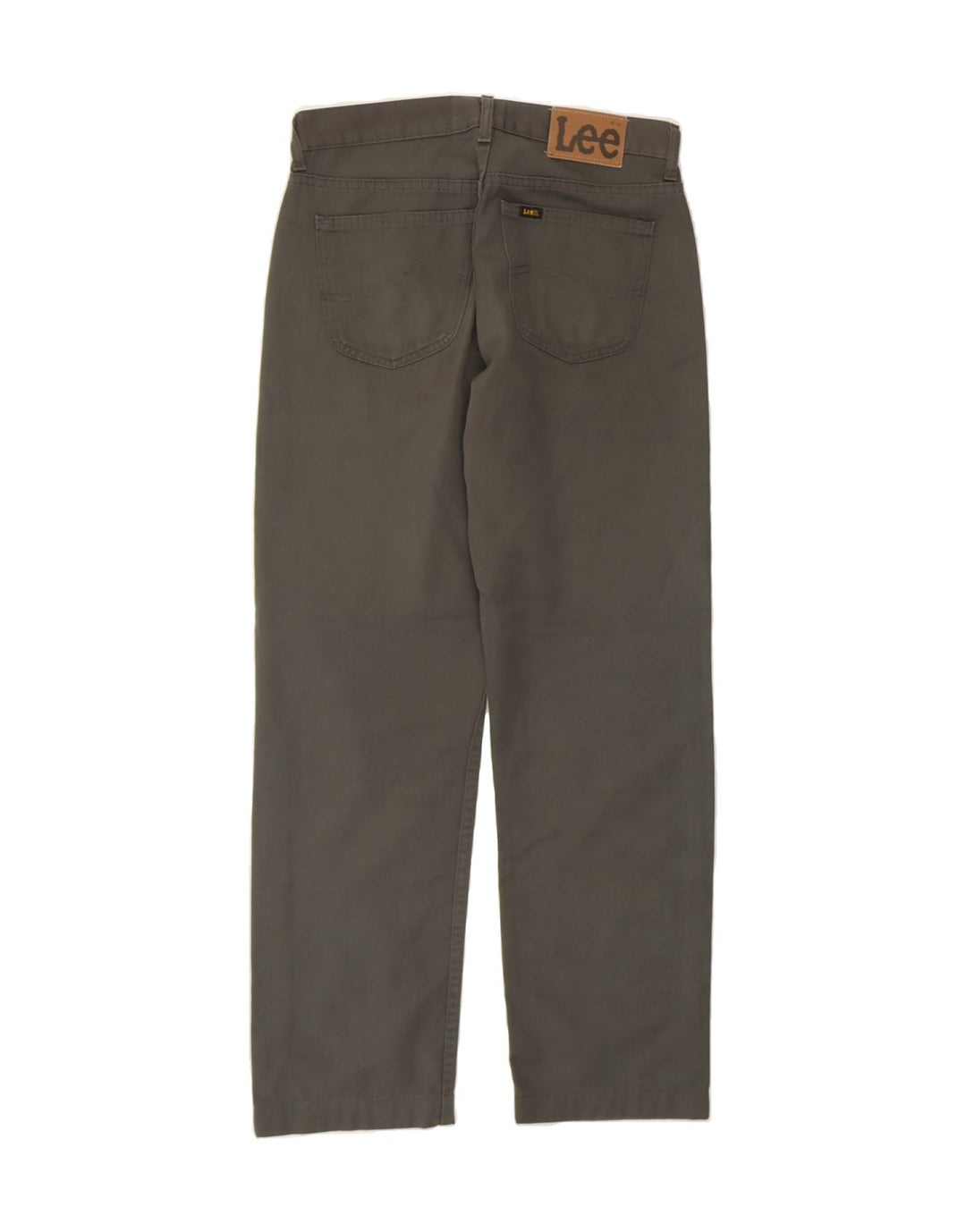 LEE Mens Straight Casual Trousers W31 L30 Green Cotton Vintage Lee and Second-Hand Lee from Messina Hembry 