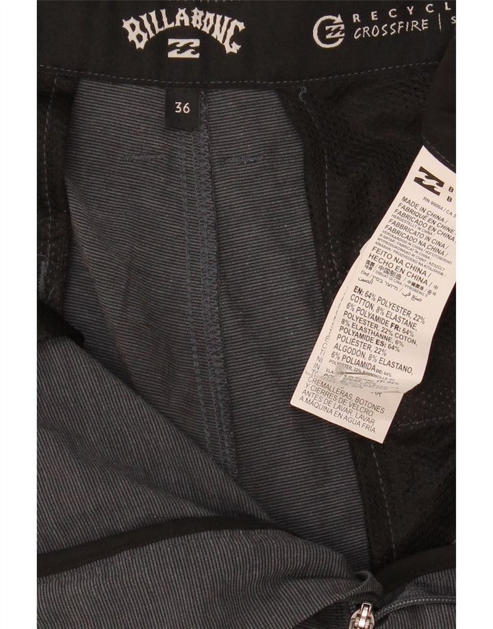 Billabong Mens Chino Shorts W36 Large Grey Flecked Polyester