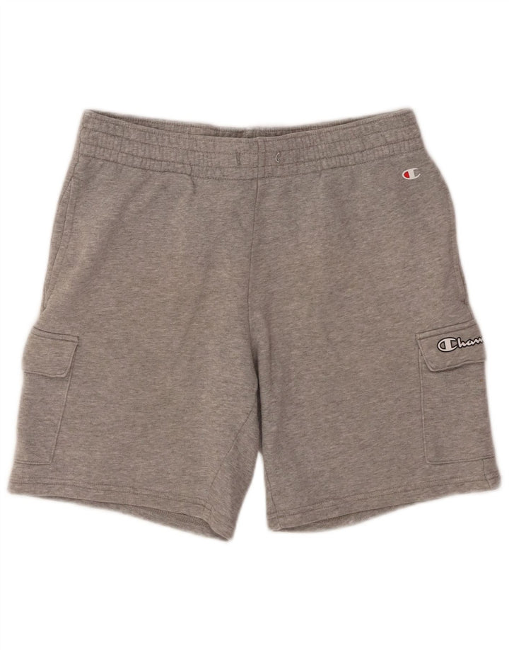 CHAMPION Mens Sport Shorts Small  Grey Cotton