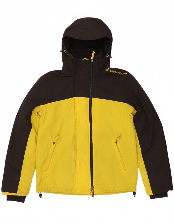 SUPERDRY Mens Windcheater Windbreaker Jacket UK 38 Medium Yellow