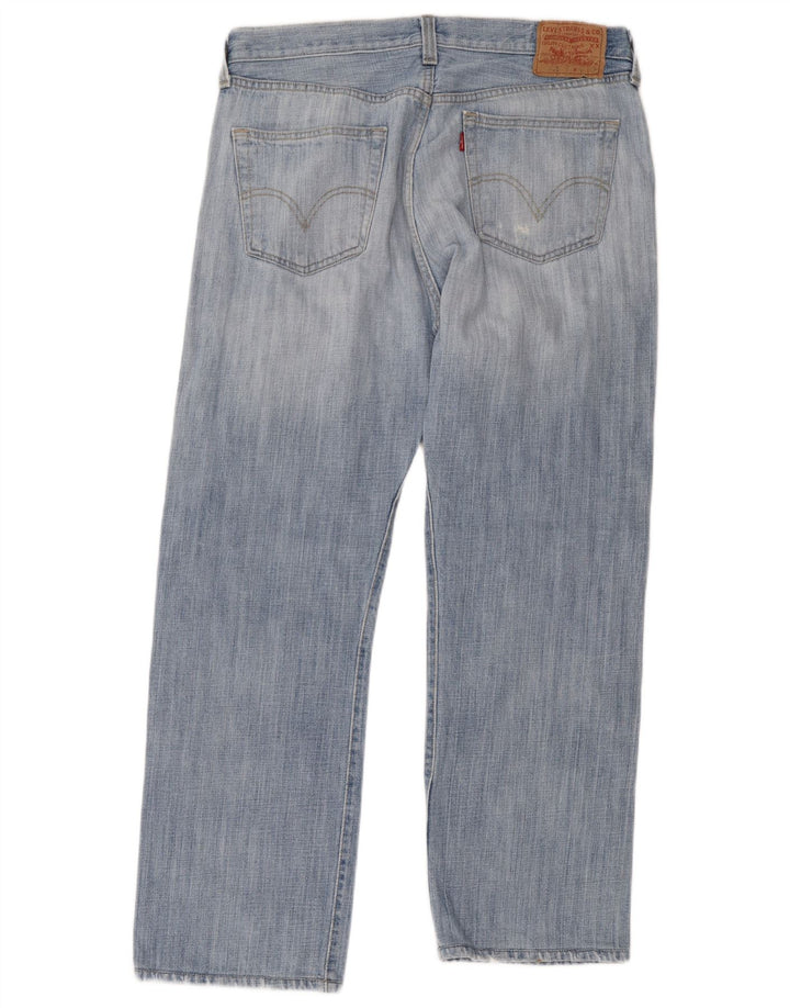 Levi's Mens 501 Straight Jeans W36 L32 Blue Cotton