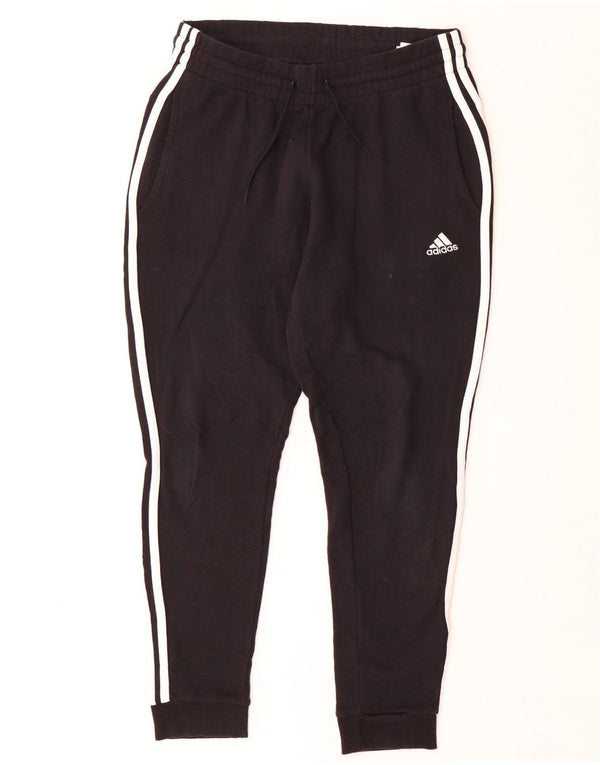Adidas Womens Tracksuit Trousers Joggers UK 12/14 Medium Black Cotton
