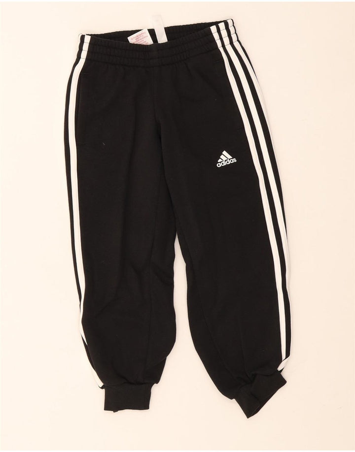 Adidas Boys Tracksuit Trousers Joggers 6-7 Years Black
