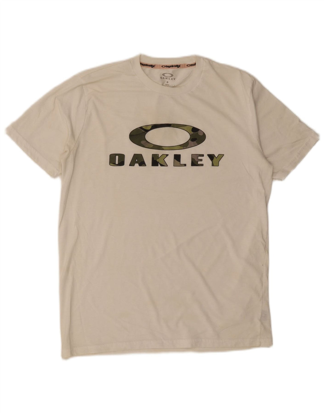 Oakley Herre Regular Fit Grafisk T-shirt Top Medium White