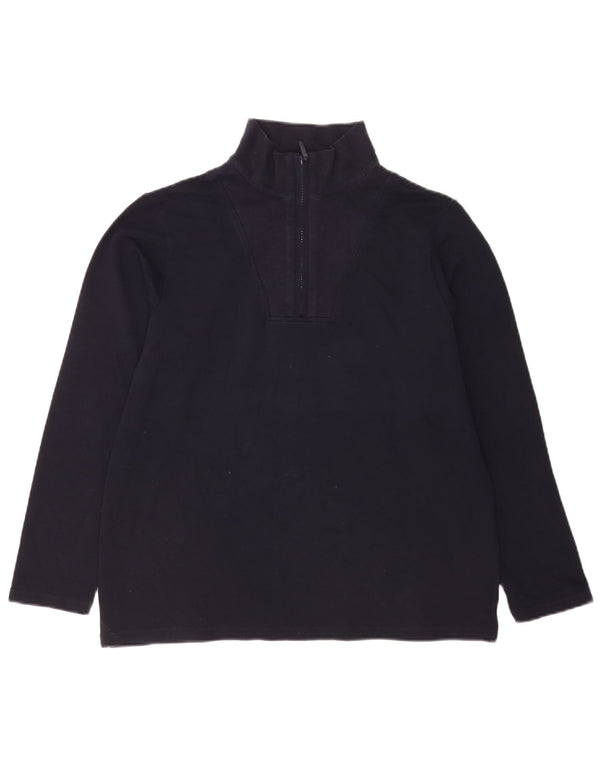 Marks & Spencer Γυναικεία φούτερ με φερμουάρ Jumper UK 14 Medium Navy Blue