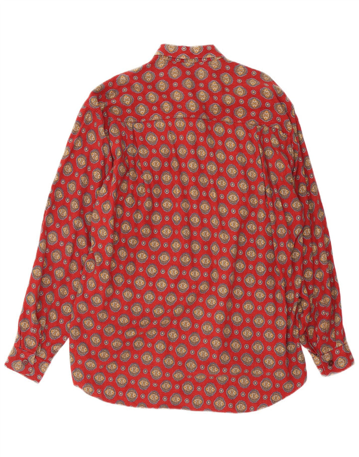 Carrera Herreskjorte Medium Rød Paisley Bomuld