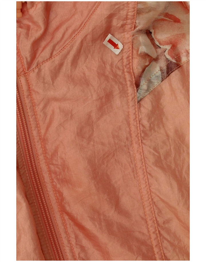 Maser M Womens Oversized Tracksuit Top Jacket UK 12 Medium Pink Floral