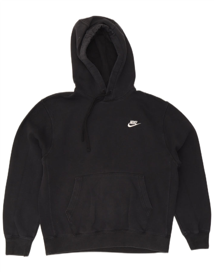 Nike Mens Hoodie Jumper Medium Black Cotton