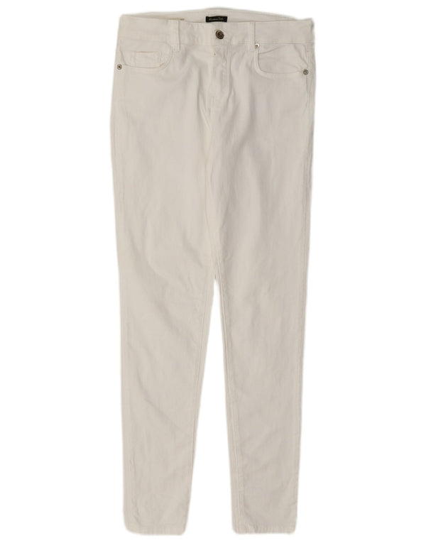 Massimo Dutti Womens Skinny Casual Trousers EU 40 Medium W30 L29 White