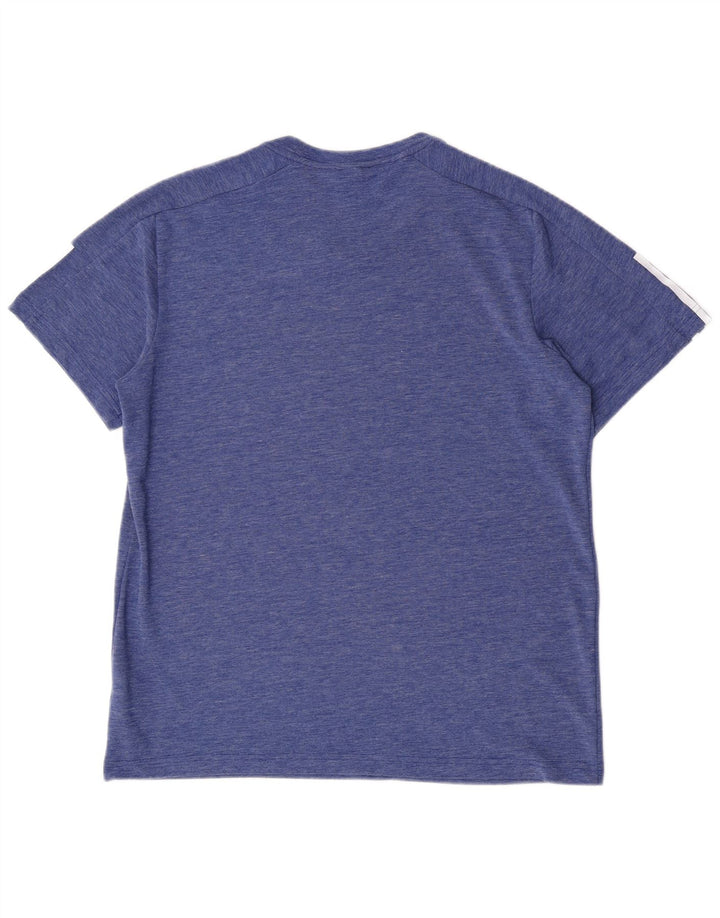 T-shirt da uomo Adidas Top grande blu in poliestere