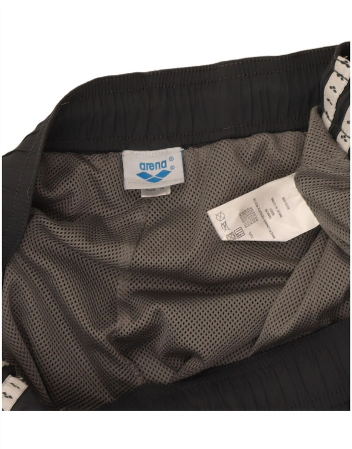 Arena Mens Graphic Tracksuit Trousers Large Grey Polyester