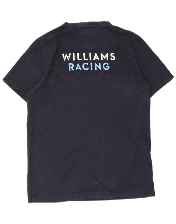 Crew Clothing Mens Graphic T-Shirt Top Medium Navy Blue Geometric Cotton