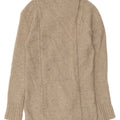 Maglione cardigan lungo da donna di White Stuff UK 8 Piccolo beige screziato