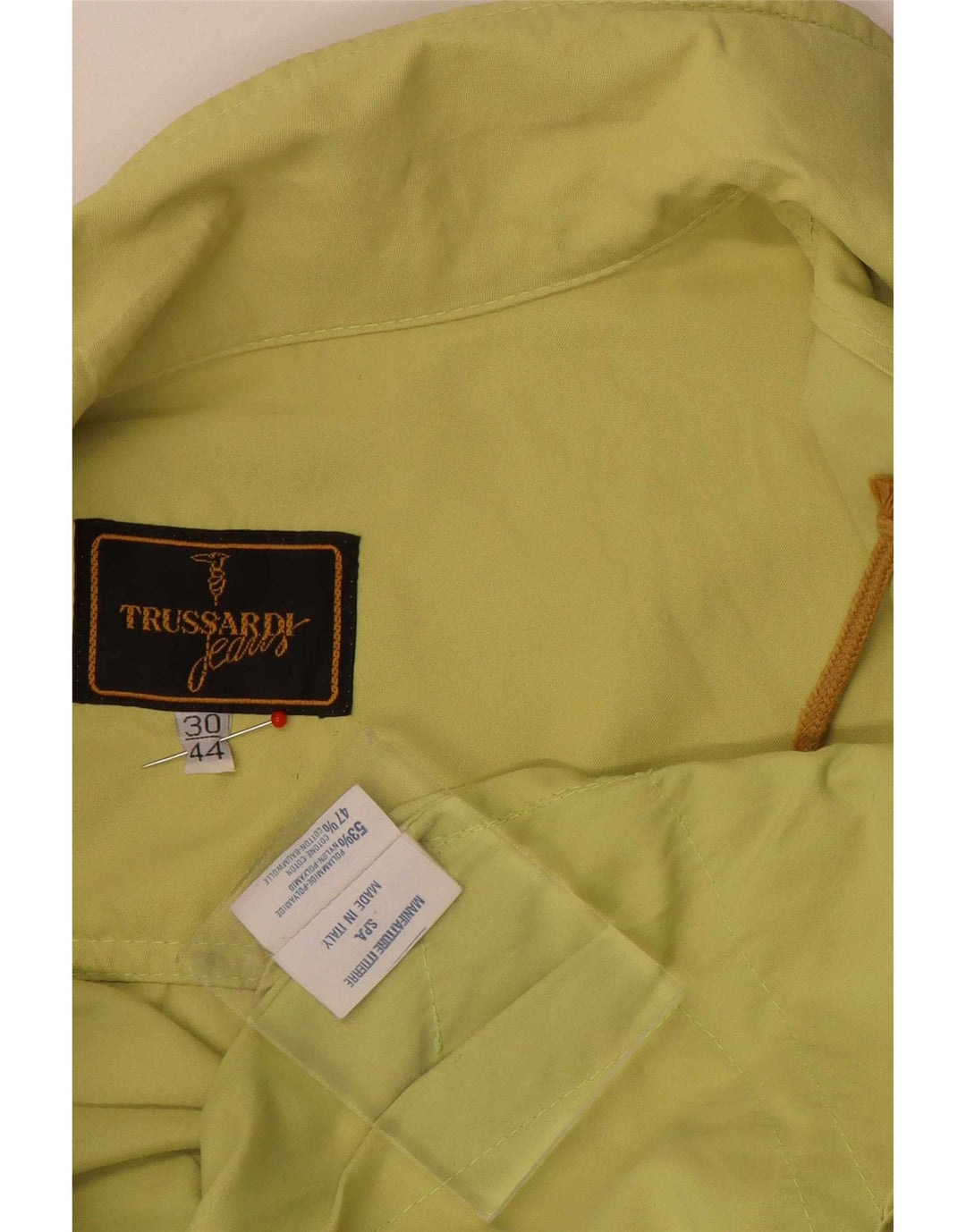 Trussardi Jeans Womens Oversized Bomber Jacket IT 44 Medium Green Polyamide