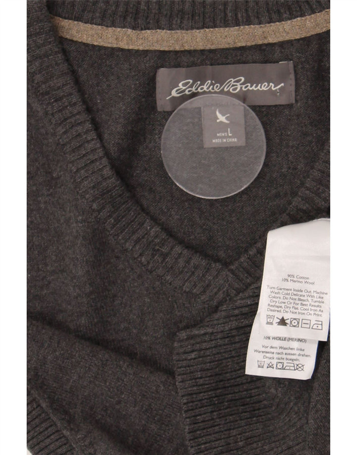 Canottiera da uomo Eddie Bauer, canotta grande in cotone grigio