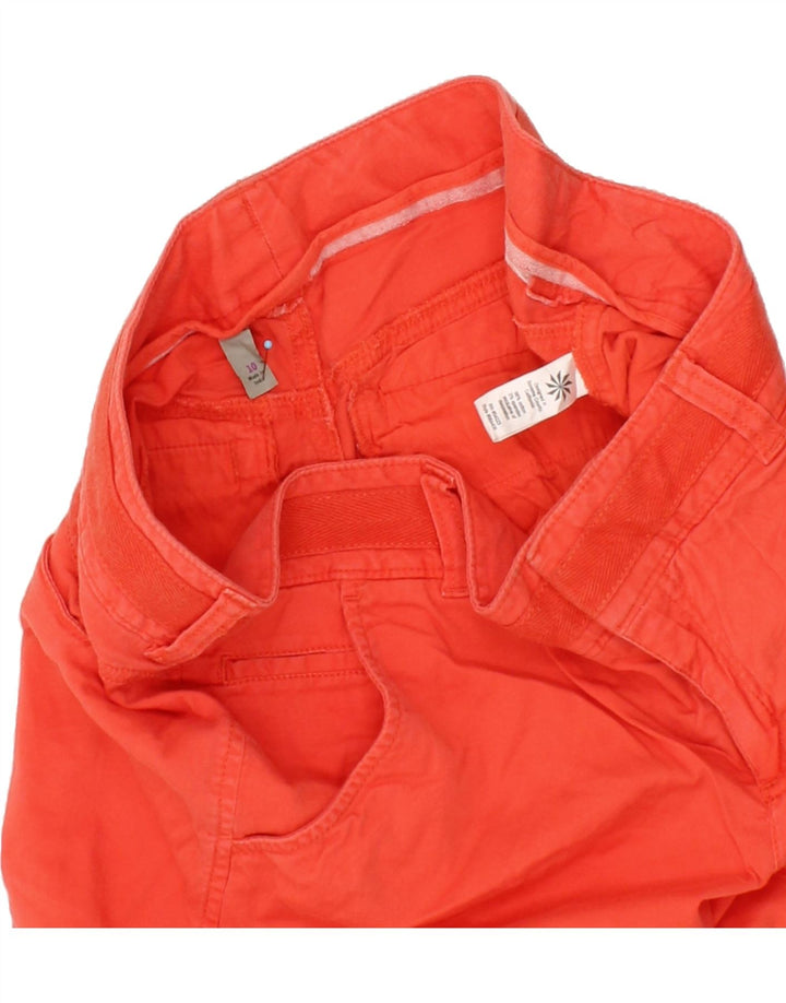 ATHLETA Womens Casual Shorts US 10 Large W34 Orange Cotton Vintage Athleta and Second-Hand Athleta from Messina Hembry 