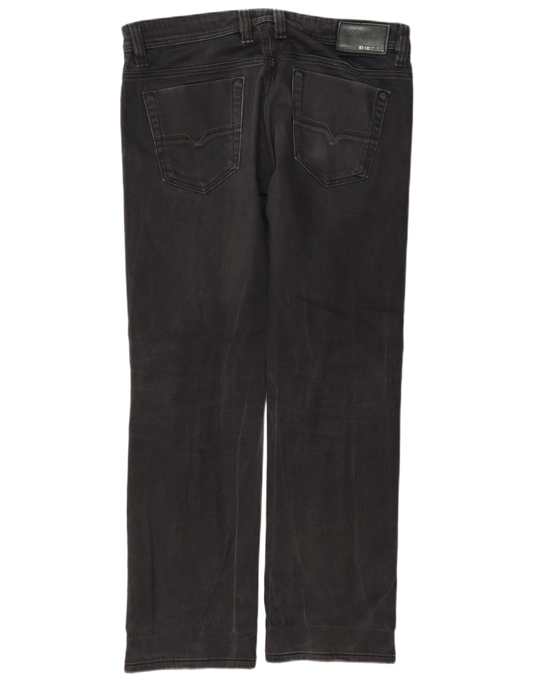 Diesel Mens Viker Straight Jeans W33 L32 Grey Cotton