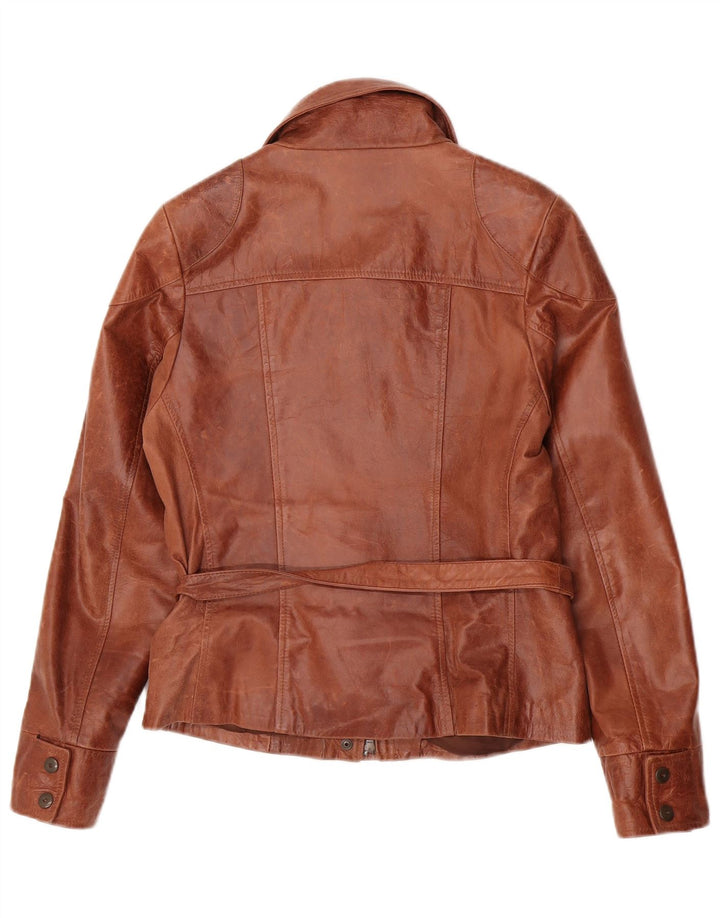 Giacca in pelle da donna A. Raspini UK 12 Pelle marrone medio