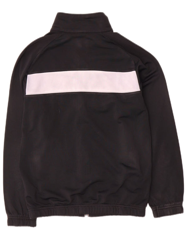 Nike Boys Tracksuit Top Jacket 12-13 Years Large Black Colourblock
