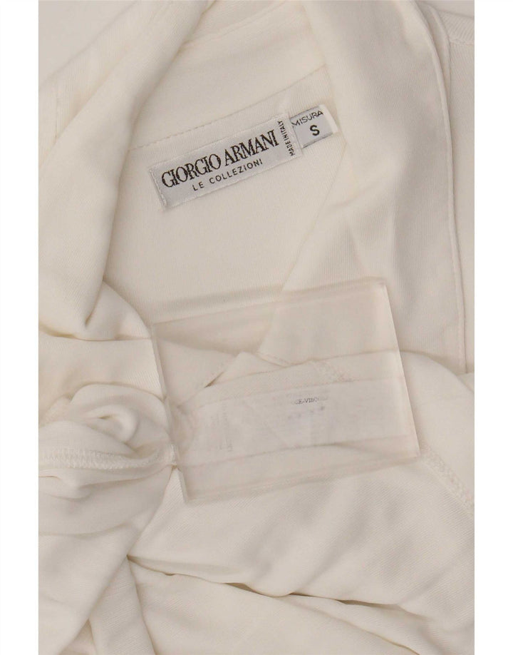 Camicia Giorgio Armani Uomo Small Bianca In Viscosa