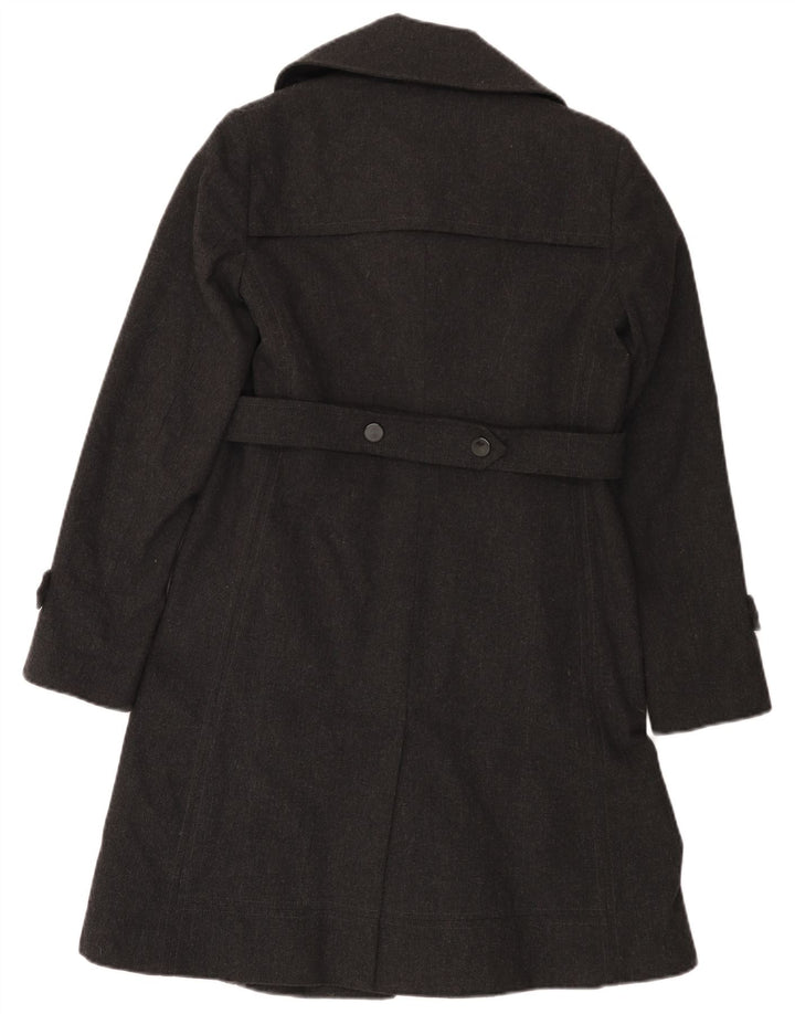 CNC Costume National Womens Double Breasted Coat IT 40 Small Grey Polyester