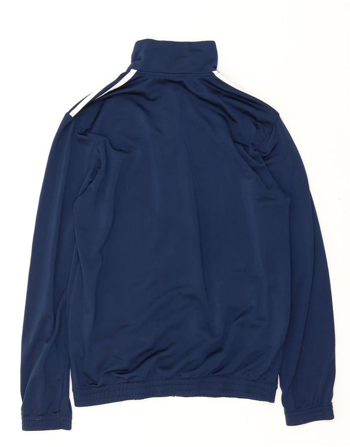 Adidas Mens Tracksuit Top Jacket UK 40/42 Medium Navy Blue Polyester